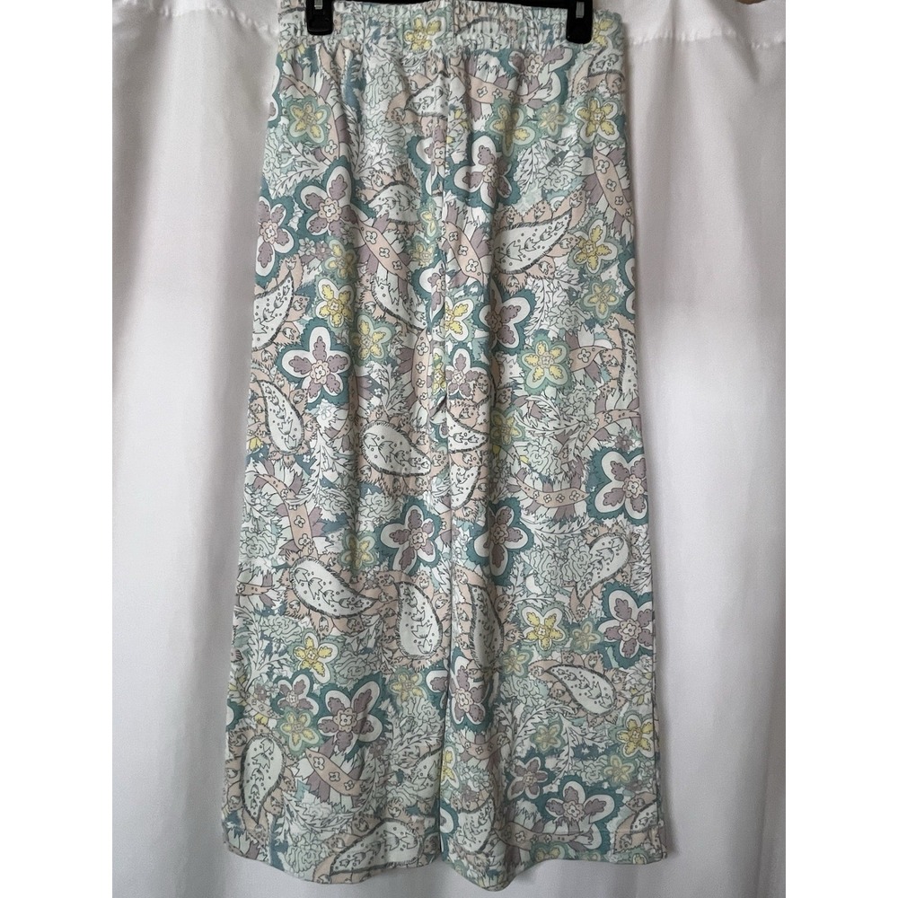 Sundry Womens Floral Paisley French Terry‎ Sweatshirt and Wide Leg Pants Set 2 - Picture 5 of 7